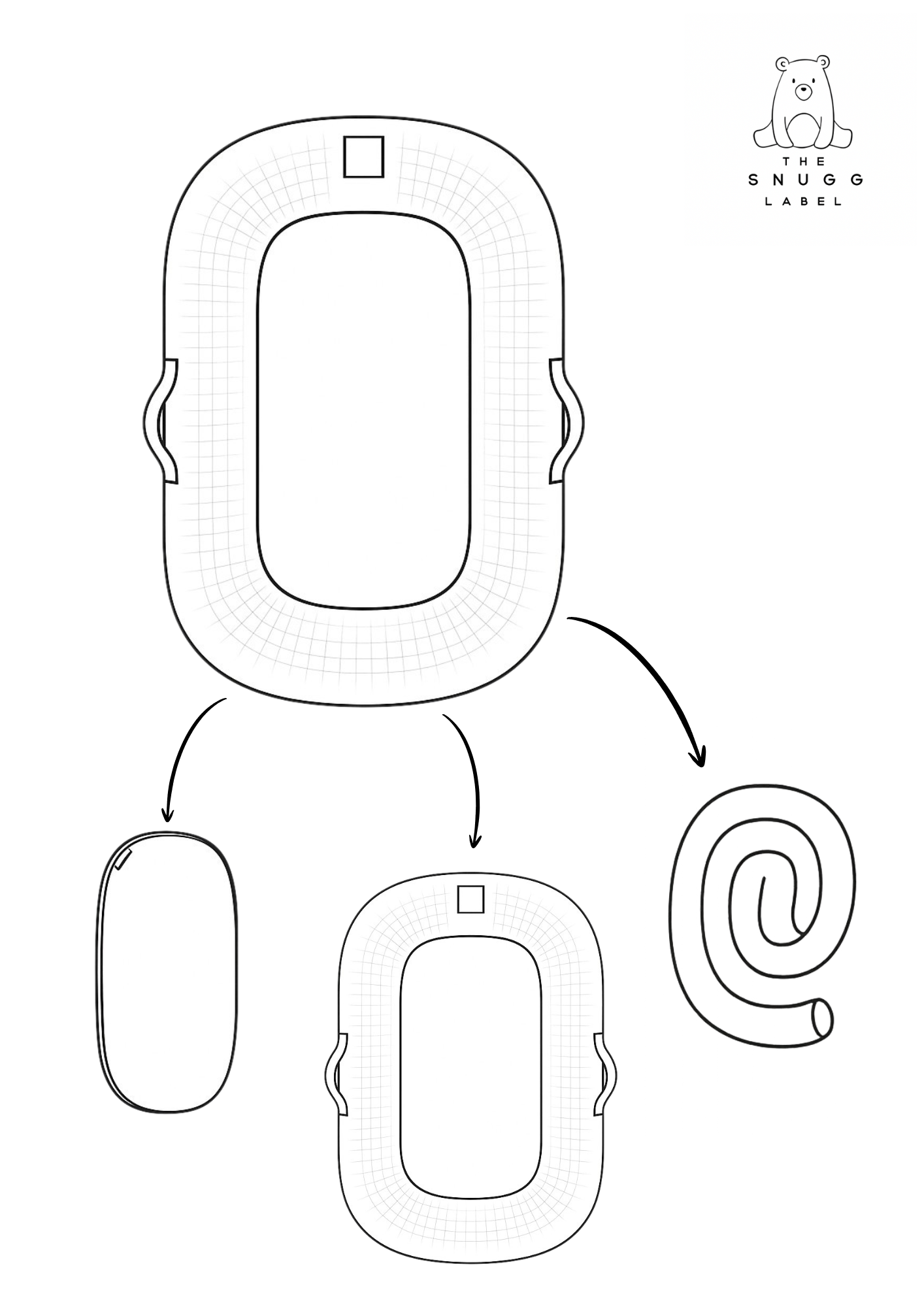 Gnezdece - vafel rumena