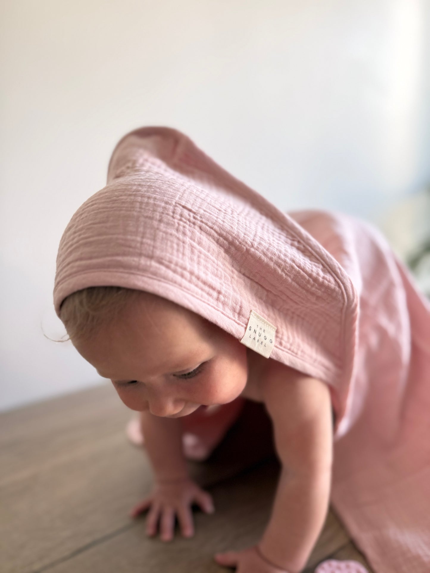 Tetra brisača s kapuco - roza