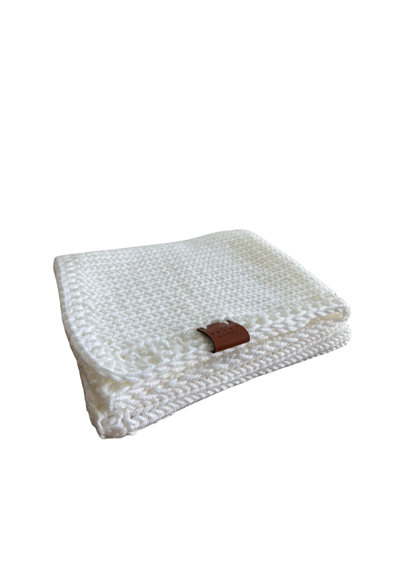 Pletena odejica - bela