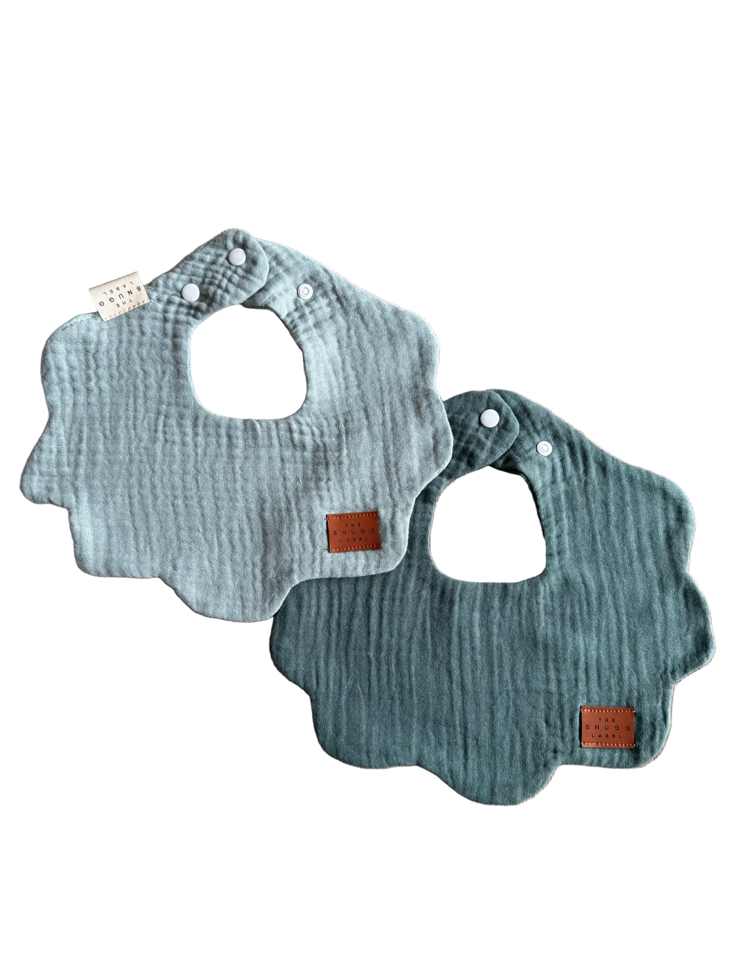 Slinček z valovitim robom - set 2 - modra