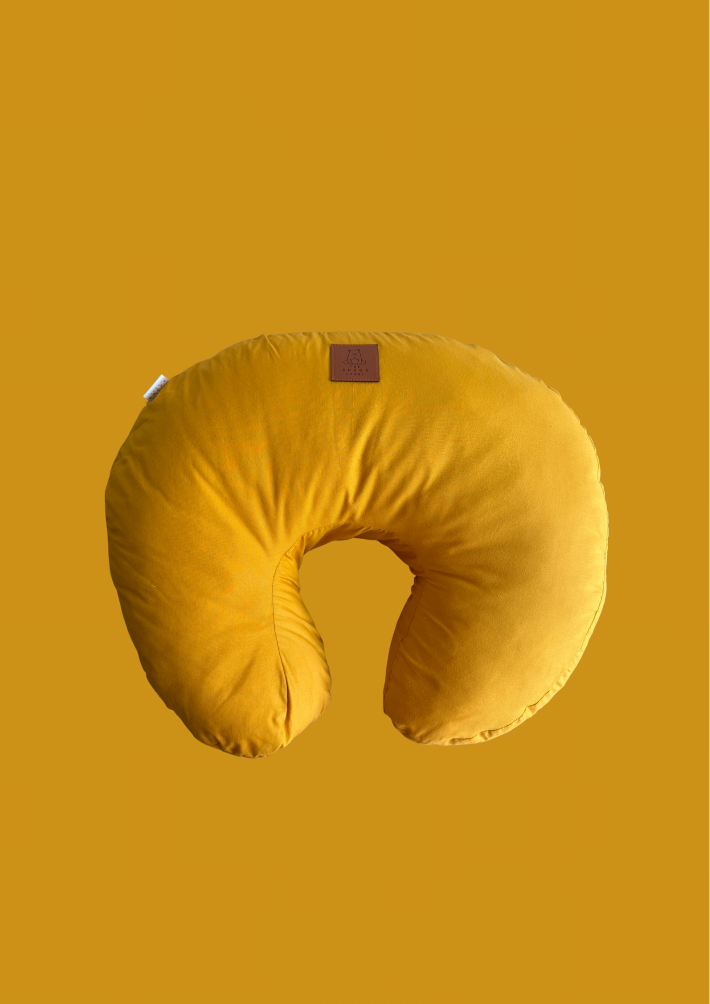 Blazina za dojenje z gorčično rumeno bombažno prevleko