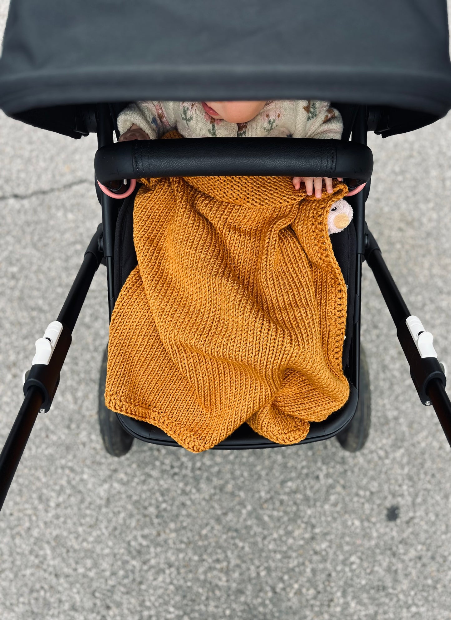 Pletena odejica - oker