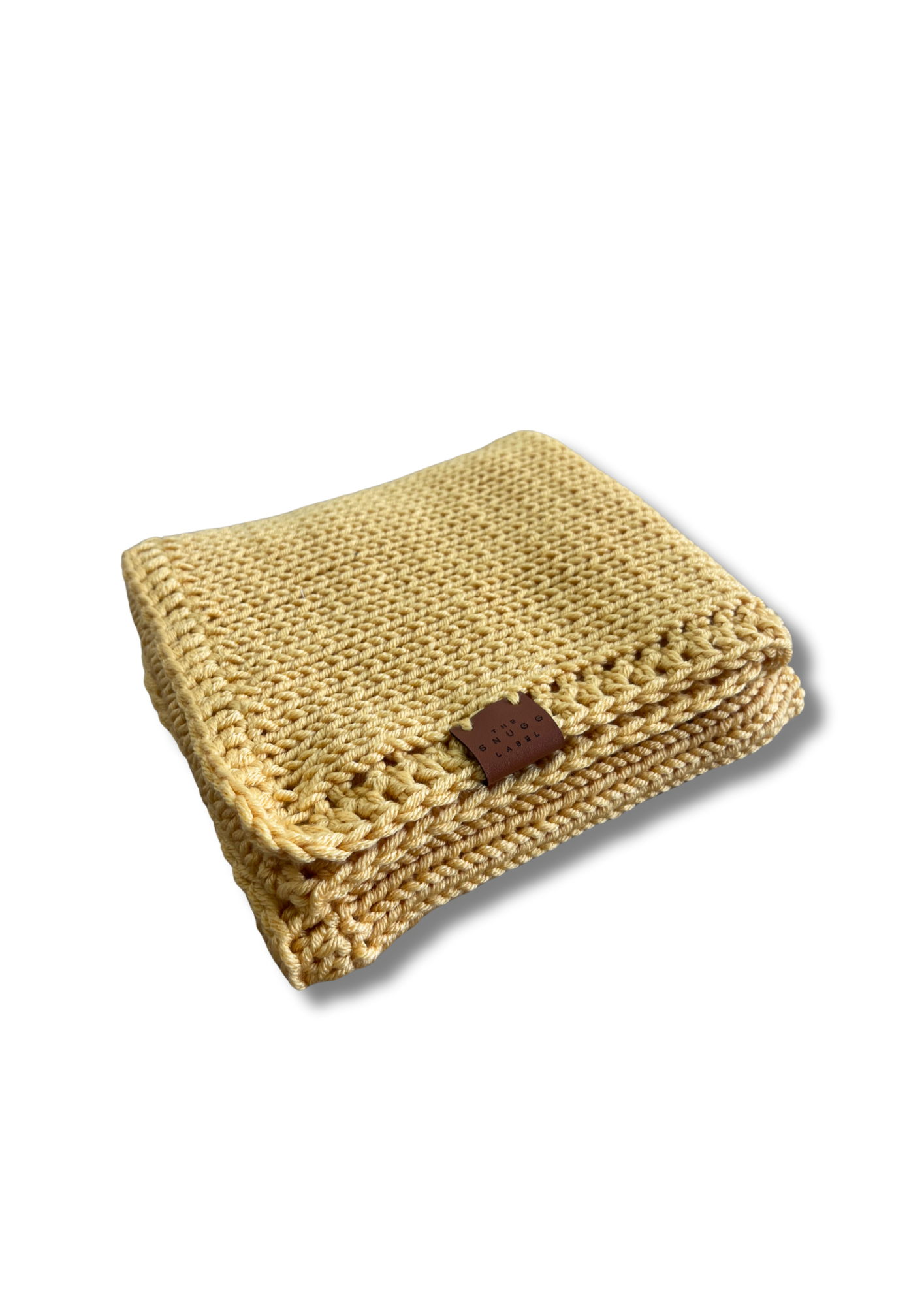 Pletena odejica - rumena