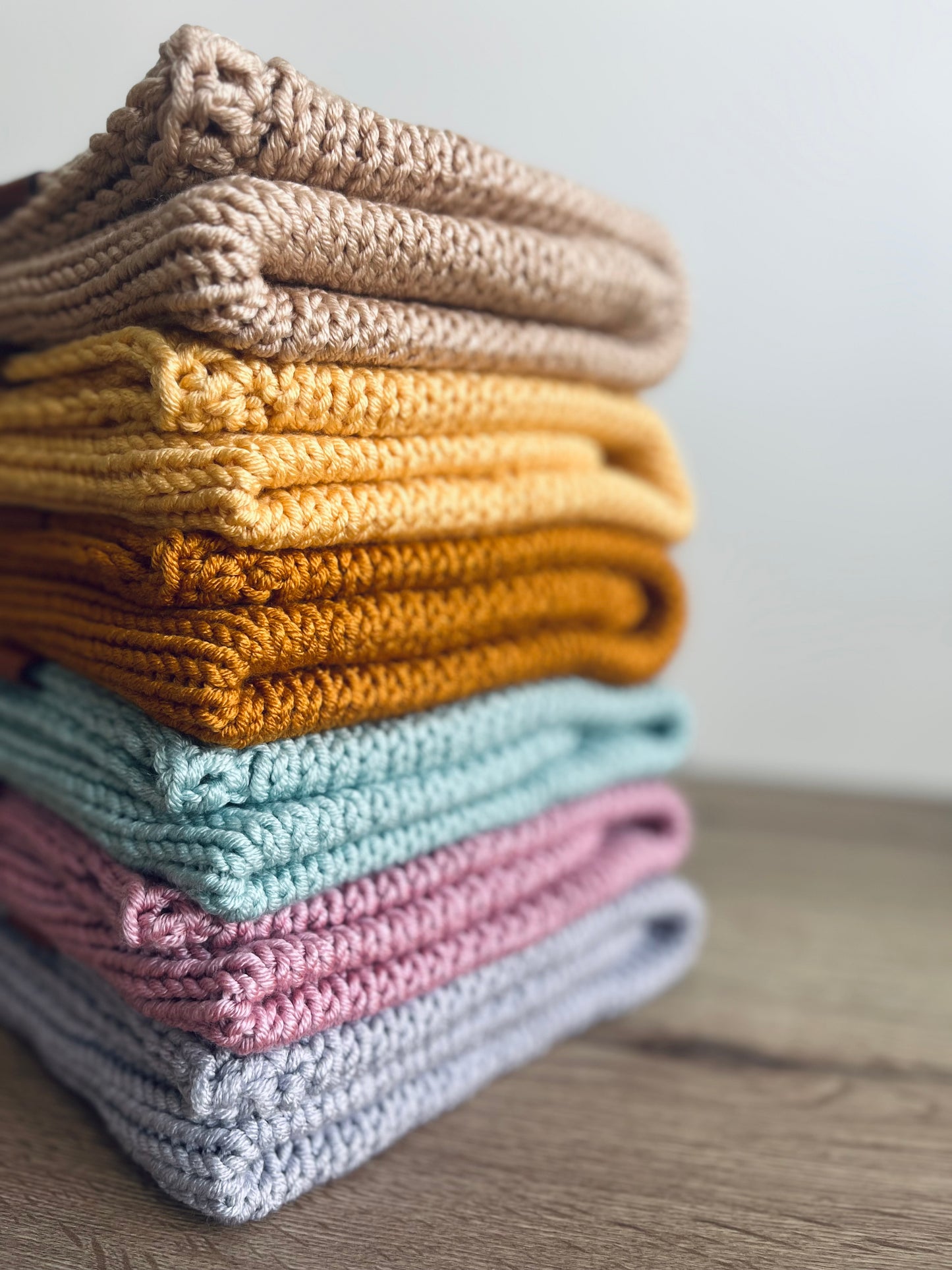 Pletena odejica - oker