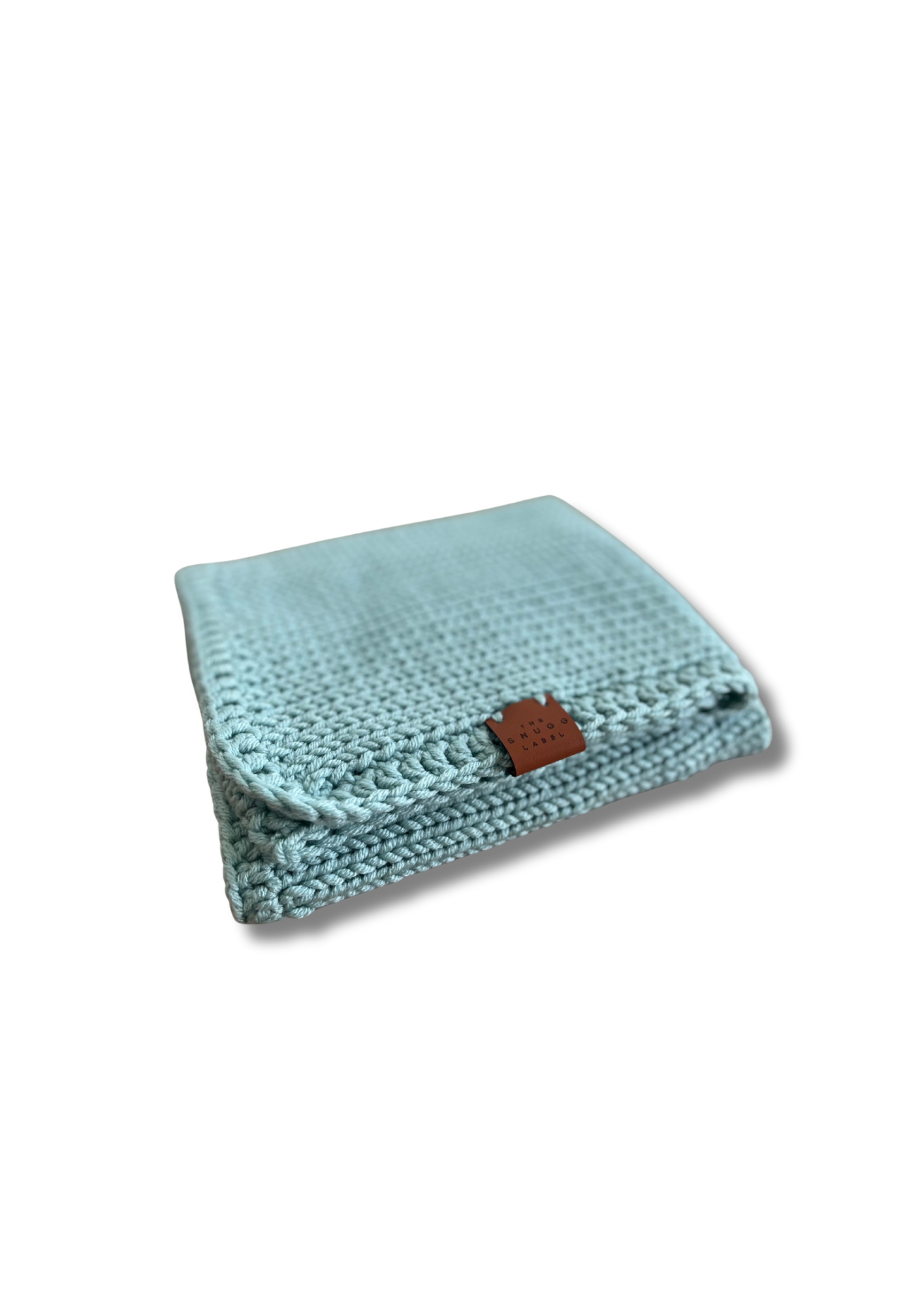 Pletena odejica - modra