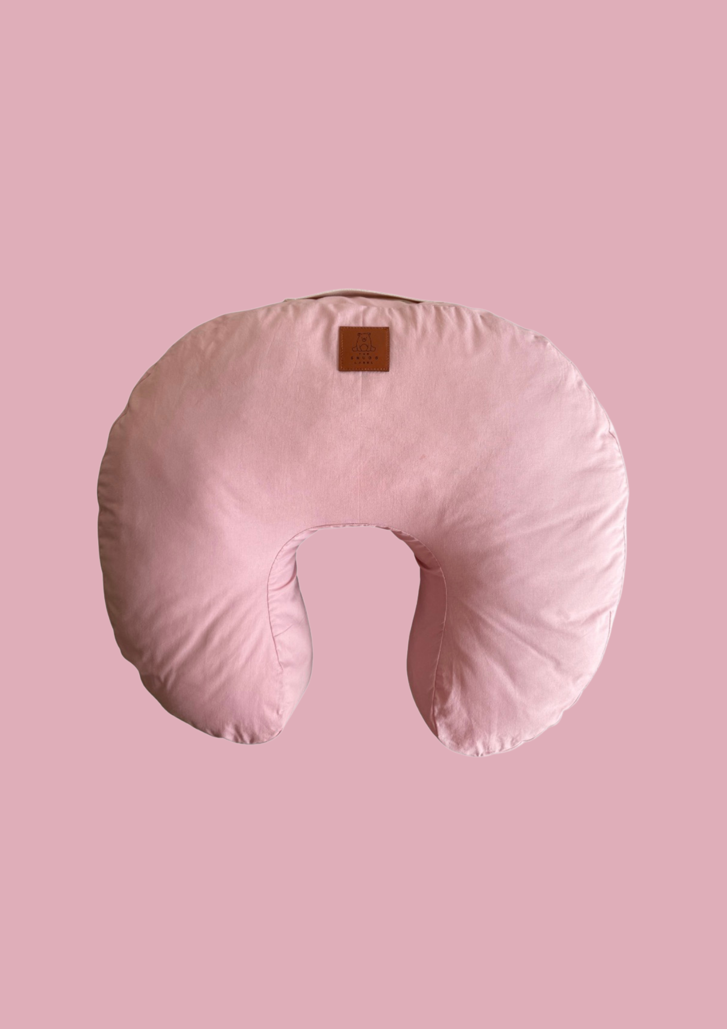 Blazina za dojenje z roza bombažno prevleko