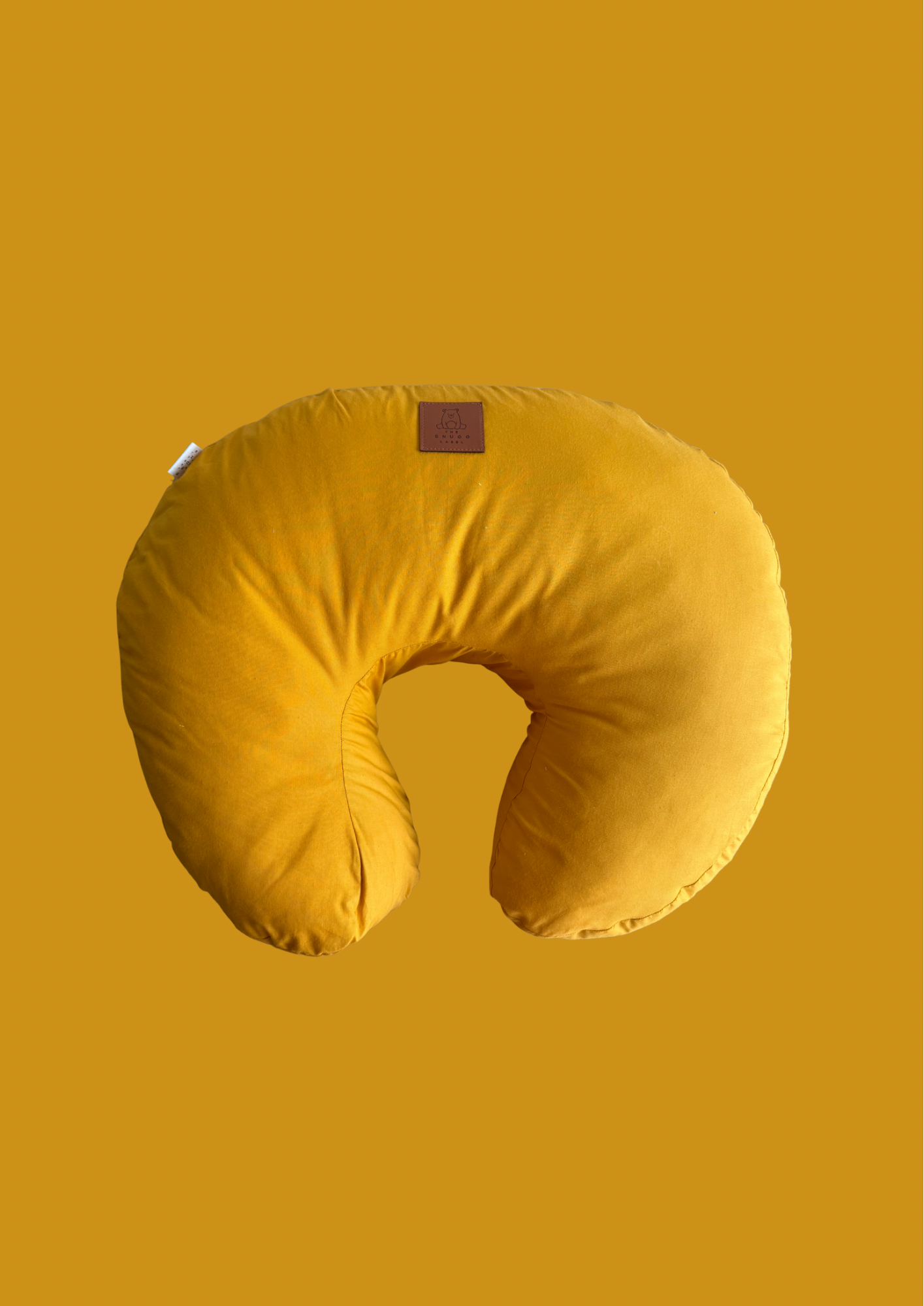 Blazina za dojenje z gorčično rumeno bombažno prevleko